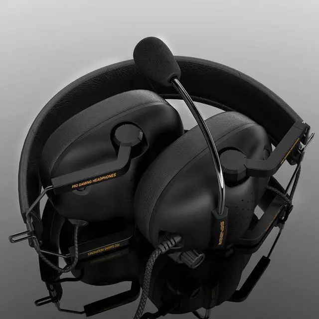 Alt view image 5 of 6 - SENZER SG500 Surround Sound Pro Gaming Headset with Noise Cancelling Microphone - Detachable Memory Foam Ear Pads - Portable Foldable Headphones for PC, PS4, Xbox One, Switch