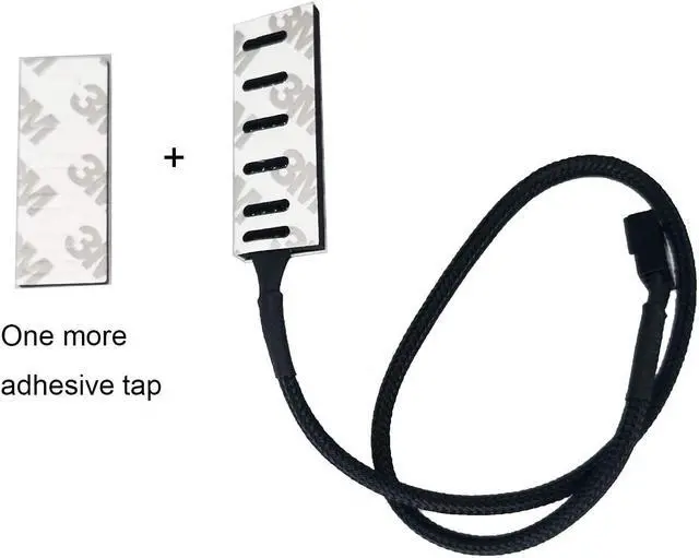Alt view image 5 of 5 - Endlesss PWM Fan Hub Splitter 4 Pin Black Sleeved 1 to 5 Way PC CPU Cooling Case Fan Splitter Hub Adapter Cable for Computer Cooler Case Fans 4-Pin & 3-Pin 14 Inches (2 Pack)