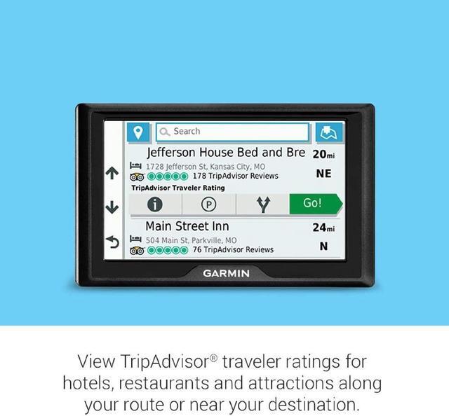 Alt view image 4 of 6 - Garmin Drive 52 and Traffic, GPS Navigator with 5” Display, Simple On-Screen Menus and Easy-to-See Maps