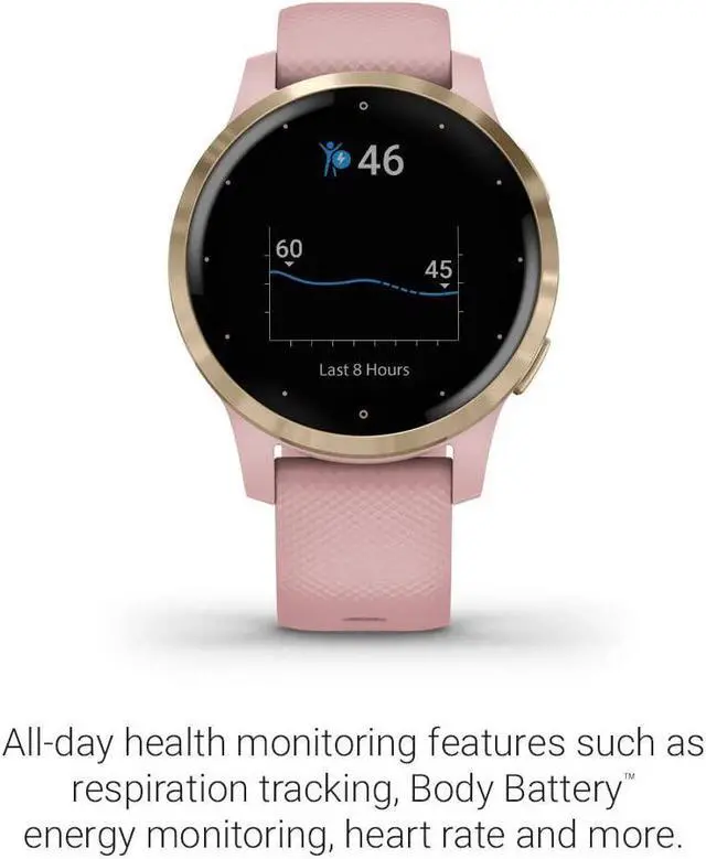Alt view image 11 of 15 - Garmin vívoactive 4S, Smaller-Sized GPS Smartwatch, Features Music, Body Energy Monitoring, Animated Workouts