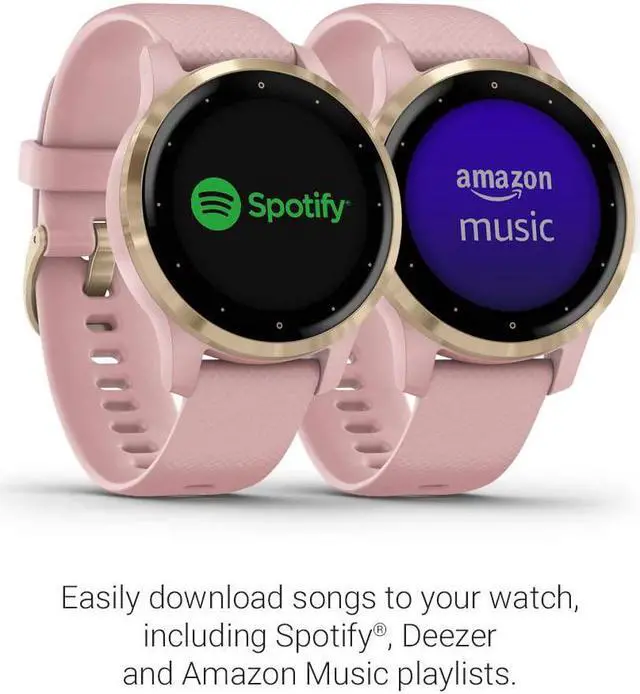 Alt view image 12 of 15 - Garmin vívoactive 4S, Smaller-Sized GPS Smartwatch, Features Music, Body Energy Monitoring, Animated Workouts