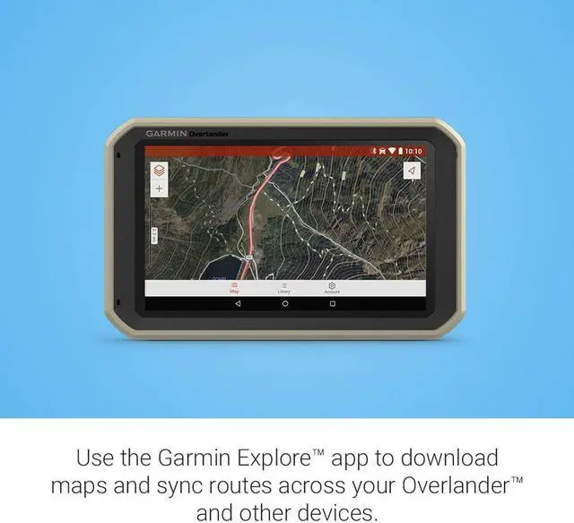 Alt view image 4 of 6 - Garmin Overlander, Rugged Multipurpose Navigator for Off-Grid Guidance