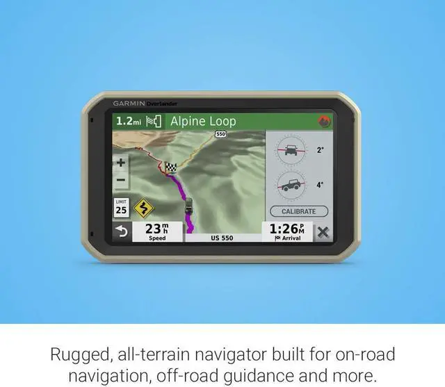 Alt view image 3 of 6 - Garmin Overlander, Rugged Multipurpose Navigator for Off-Grid Guidance