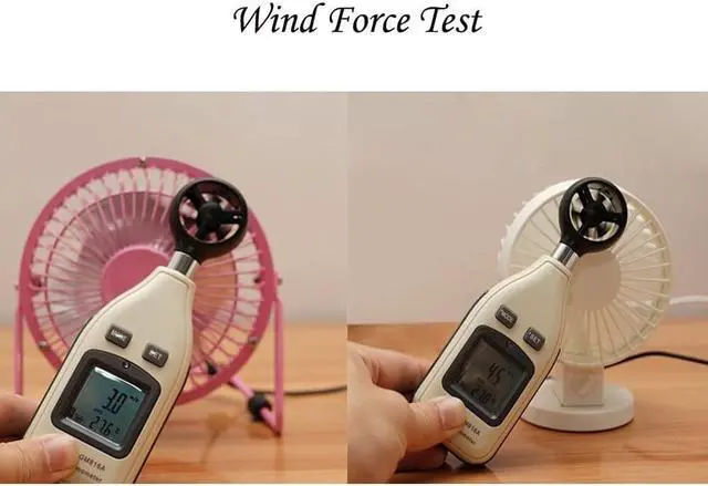 Alt view image 7 of 7 - A.B Crew Stylish Double Blades USB Powered 2-Mode Speed Ultra-Quiet Mini Desk Fan with PU Leather Strap (White)