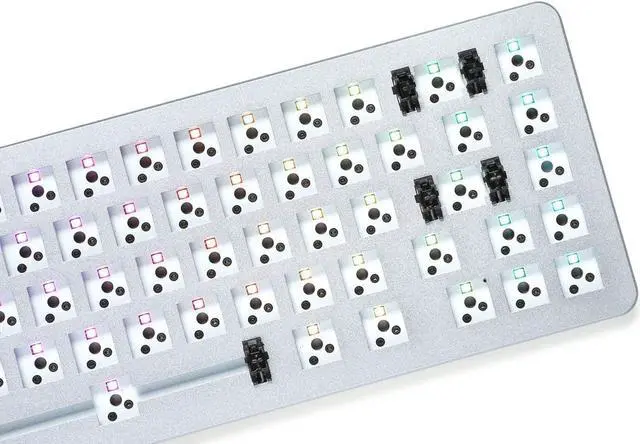 Alt view image 2 of 7 - DROP ALT Mechanical Keyboard  65% (67 Key) Gaming Keyboard, Hot-Swap Switches, Programmable Macros, RGB LED Backlighting, USB-C, Doubleshot PBT, Aluminum Frame (Barebones, Gray), Space Gray
