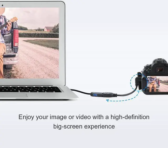 Alt view image 6 of 7 - Mini HDMI to HDMI Cable, CableCreation 0.5ft 90 Degree Right Angle Mini-HDMI Male to HDMI Female Adapter, Support 1080P Full HD, 3D,for Camera, Camcorder, Graphics Card, Laptop,Tablet, 0.15M, Black