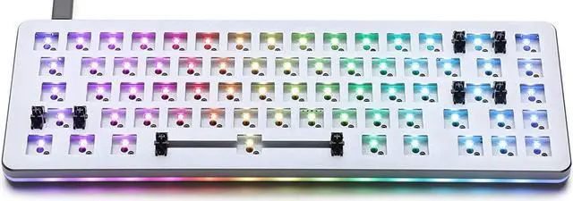 Alt view image 4 of 7 - DROP ALT Mechanical Keyboard  65% (67 Key) Gaming Keyboard, Hot-Swap Switches, Programmable Macros, RGB LED Backlighting, USB-C, Doubleshot PBT, Aluminum Frame (Barebones, Gray), Space Gray