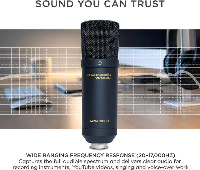 Alt view image 4 of 7 - Xiaogan MPM-1000U | Large Diaphragm USB Condenser Microphone For Podcasting & Recording, Including USB Cable & Mic Clip