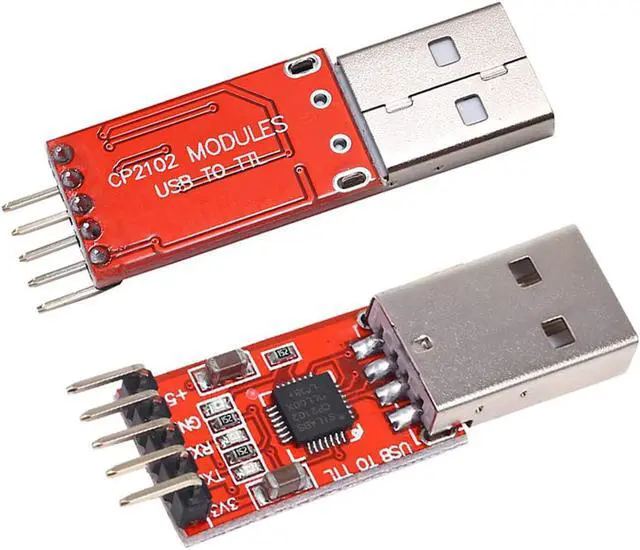 Alt view image 2 of 4 - IZOKEE CP2102 Module USB to TTL 5PIN Serial Converter Adapter Module Downloader for UART STC 3.3V and 5V with Jumper Wires