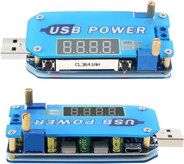 Alt view image 6 of 6 - PEMENOL 15W DC-DC Adjustable USB Power Supply Module, 5V to 3.3V 9V 12V 24V 30V Step Up / Down Module CVCC Buck Boost Voltage Converter with Shell