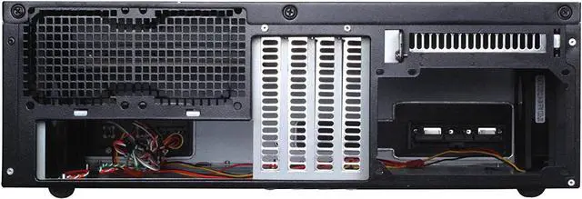 Alt view image 3 of 7 - SilverStone Technology Aluminum Front Panel and SECC Body Micro ATX HTPC Computer Case with 2X USB3.0 Front Ports Cases in Black GD04B-3.0-USA