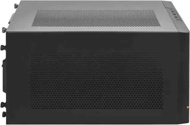 Alt view image 7 of 7 - SilverStone Technology SUGO 14, SG14, Black, Mini-ITX Cube Chassis, Supports 3 Slot Full Length GPUs / ATX PSU / 240mm AIO, 4 Removable Panels, SST-SG14B