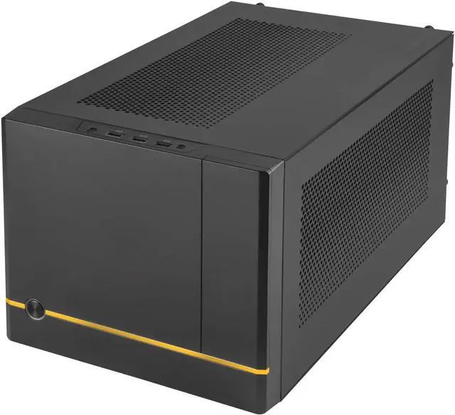 Main image of SilverStone Technology SUGO 14, SG14, Black, Mini-ITX Cube Chassis, Supports 3 Slot Full Length GPUs / ATX PSU / 240mm AIO, 4 Removable Panels, SST-SG14B