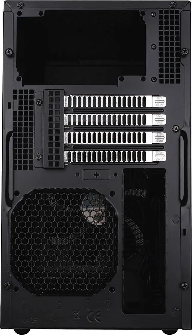 Alt view image 3 of 7 - Silverstone Tek Micro-ATX Mini-DTX, Mini-Itx Mid Tower Computer Case with Aluminum Front Panel and Steel Body TJ08B-E-USA