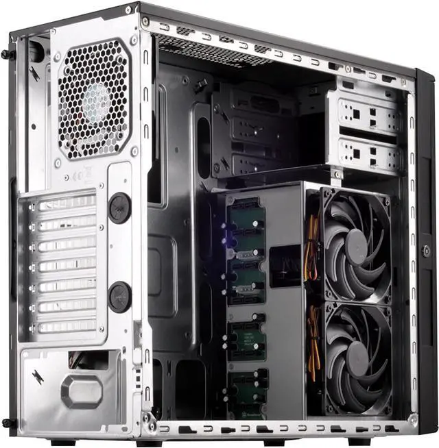 Alt view image 3 of 7 - Silverstone Technology CS380B Silverstone DIY ATX NAS Storage Case with Hot Swap Cases