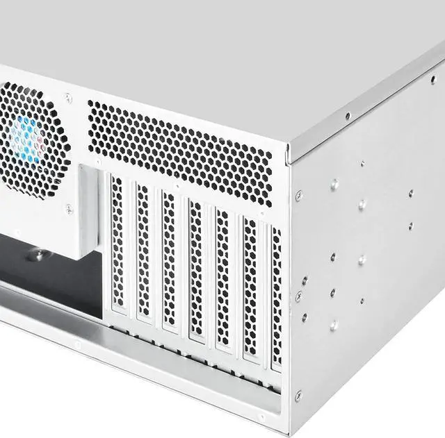 Alt view image 6 of 7 - SilverStone Technology 4U Rackmount Server Chassis with 3 X 5.25 Front Bays with CEB/ATX/mATX/Mitx Support RM400 Cases SST-RM400
