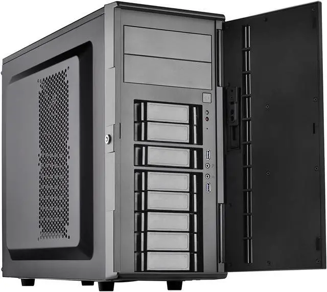 Main image of Silverstone Technology CS380B Silverstone DIY ATX NAS Storage Case with Hot Swap Cases