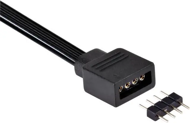 Alt view image 5 of 7 - Silverstone SST-CPL01-4X RGB Extend Y Cables (Silverstone Custom RGB 4pin Male/Female Connector + Standard RGB 4pin Female Connector), Includes 4X 4pin