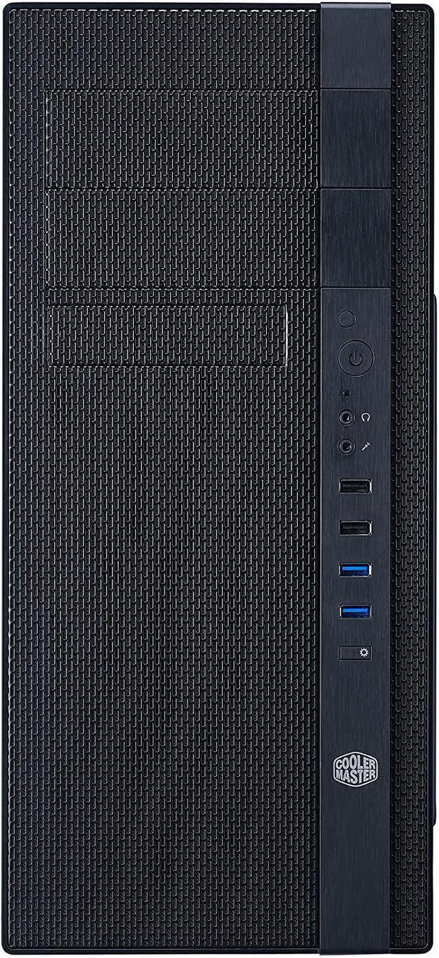 Alt view image 2 of 7 - N400 NSE-400-KKN2 Mid-Tower Fully Meshed Front Panel Computer Case (Midnight Black)