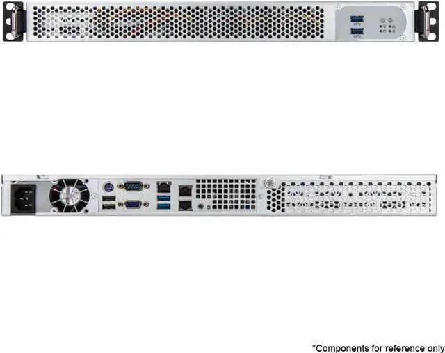 Alt view image 3 of 4 - IN-WIN IW-RF100S-S265 1U Short Depth Mini-ITX Rackmount Server Chassis , 265W