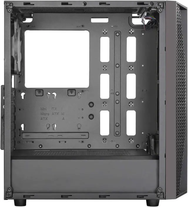 Alt view image 4 of 8 - SilverStone FARA B1 RGB Sleek tempered glass mid-tower ATX case with RGB fans, SST-FAB1B-RGB (Black)