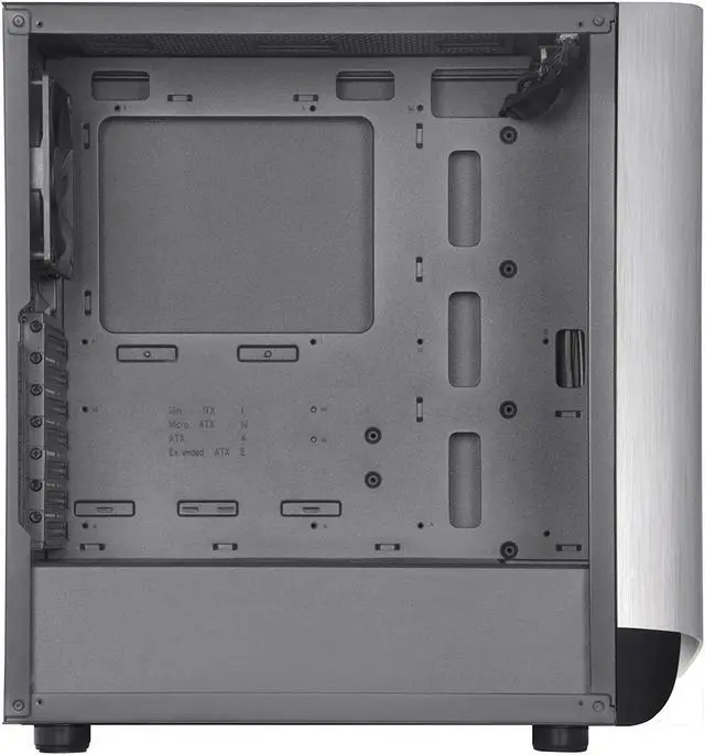 Alt view image 4 of 6 - Silverstone Technology SETA A1 Silver on Black Premium ATX/Micro-ATX Case with Temperd Glass - SEA1SB-G