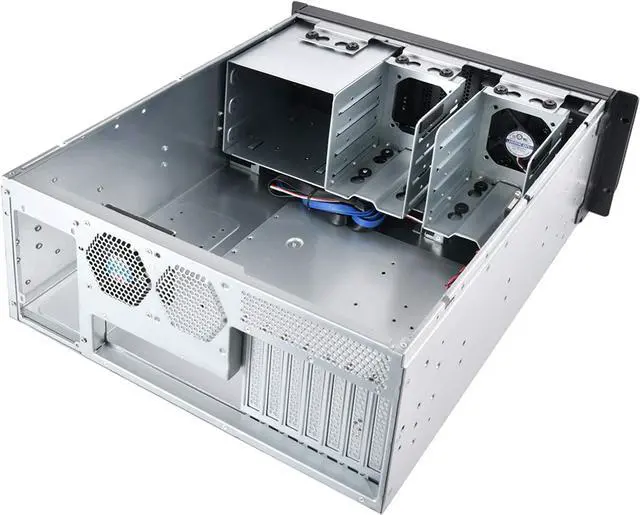 Alt view image 5 of 7 - SilverStone Technology 4U Rackmount Server Chassis with 3 X 5.25 Front Bays with CEB/ATX/mATX/Mitx Support RM400 Cases SST-RM400