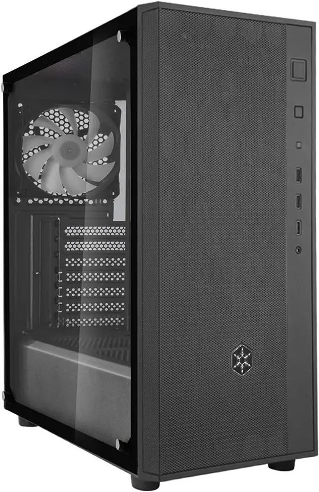 Alt view image 3 of 7 - Silverstone FARA R1 PRO, Tempered Glass, mid Tower ATX Chassis with ARGB, SST-FAR1B-PRO