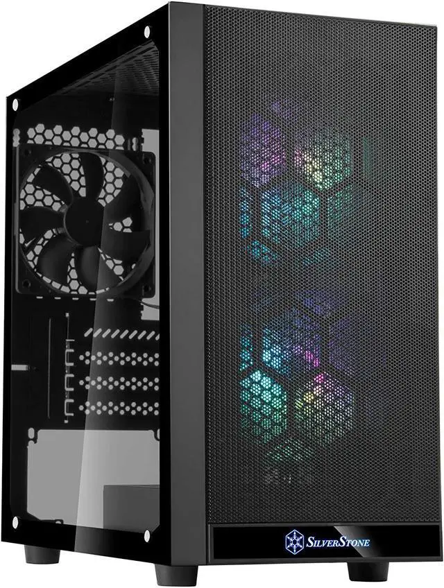 Main image of SilverStone Technology PS15 PRO, Micro-ATX Chassis, ARGB Fans, Tempered Glass, SST-PS15B-PRO