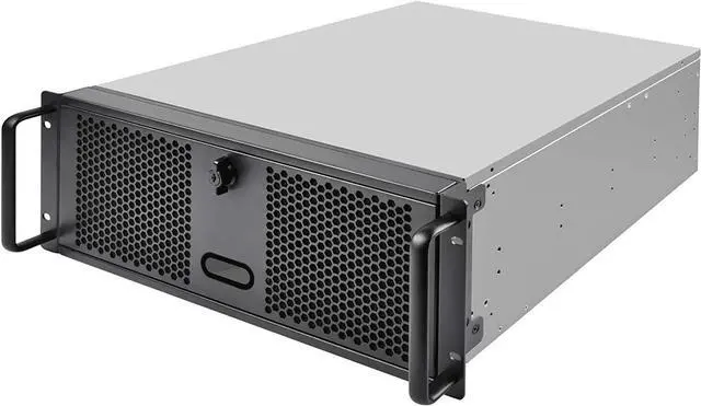 Main image of SilverStone Technology 4U Rackmount Server Chassis with 3 X 5.25 Front Bays with CEB/ATX/mATX/Mitx Support RM400 Cases SST-RM400