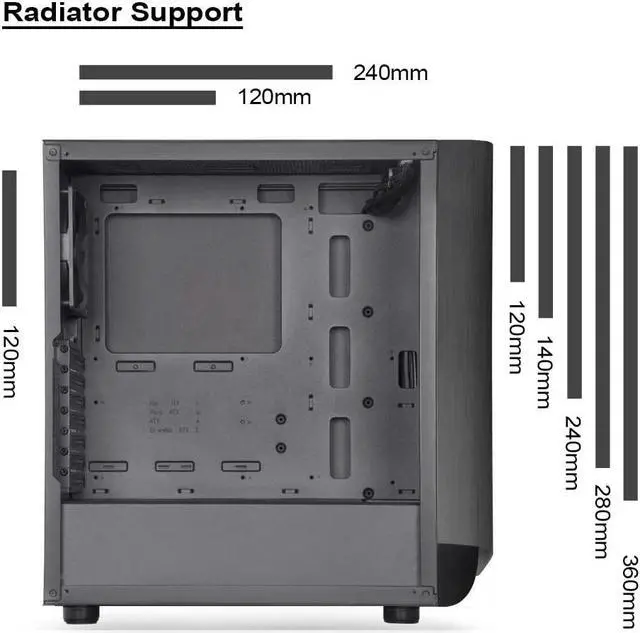 Alt view image 3 of 3 - Silverstone Technology SETA A1 Titanium on Black Premium ATX/Micro-ATX Case with Temperd Glass - SEA1TB-G