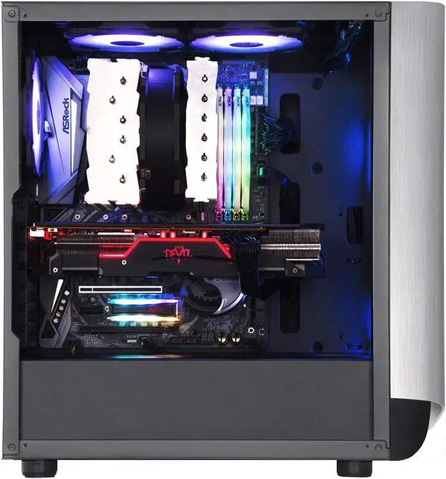 Alt view image 6 of 6 - Silverstone Technology SETA A1 Silver on Black Premium ATX/Micro-ATX Case with Temperd Glass - SEA1SB-G