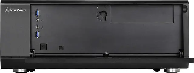 Alt view image 4 of 7 - SilverStone Technology GD10B Home Theater Computer Case (Htpc) with Lockable Front Panel for ATX/Micro-ATX Motherboards GD10B-x