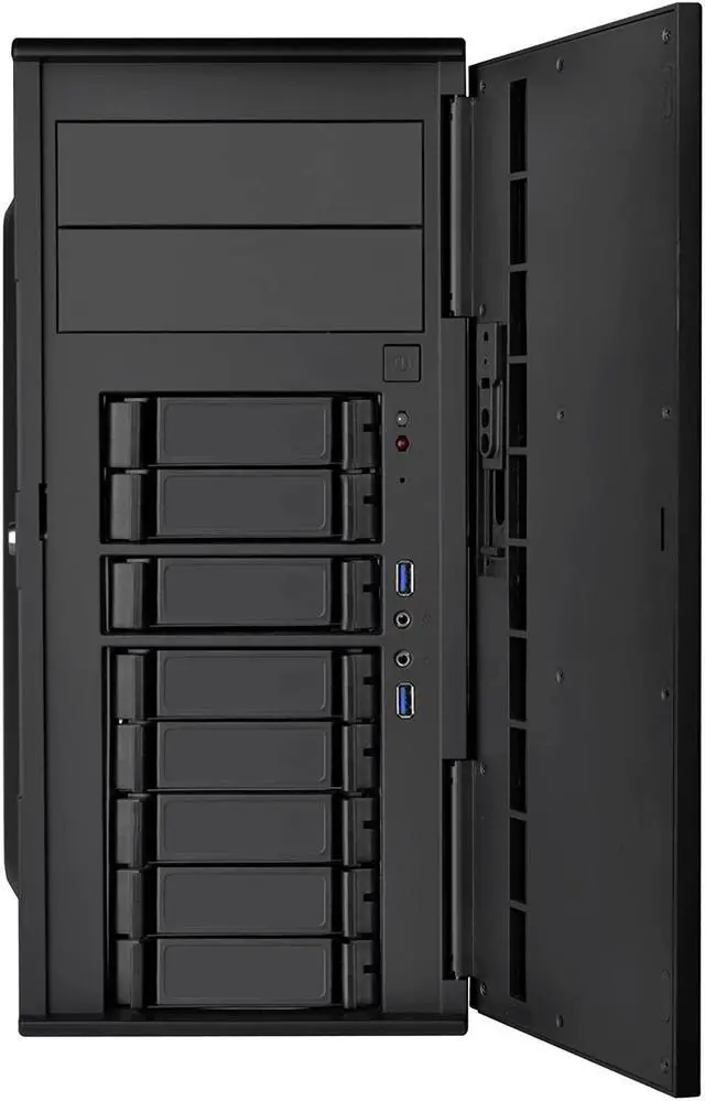 Alt view image 6 of 7 - Silverstone Technology CS380B Silverstone DIY ATX NAS Storage Case with Hot Swap Cases