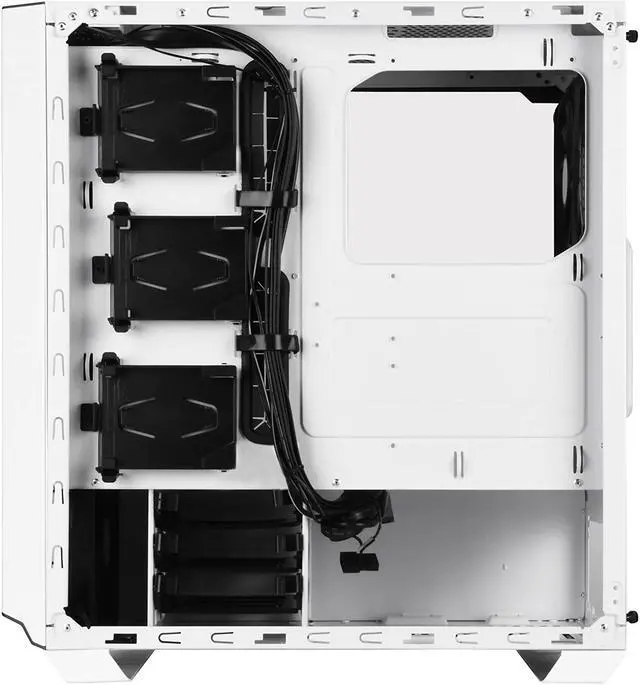 Alt view image 5 of 7 - SilverStone Technology Metal ATX Computer Tower Case with Tempered-Glass Side Panel and Ample Air Flow in White (SST-PM02W-G)