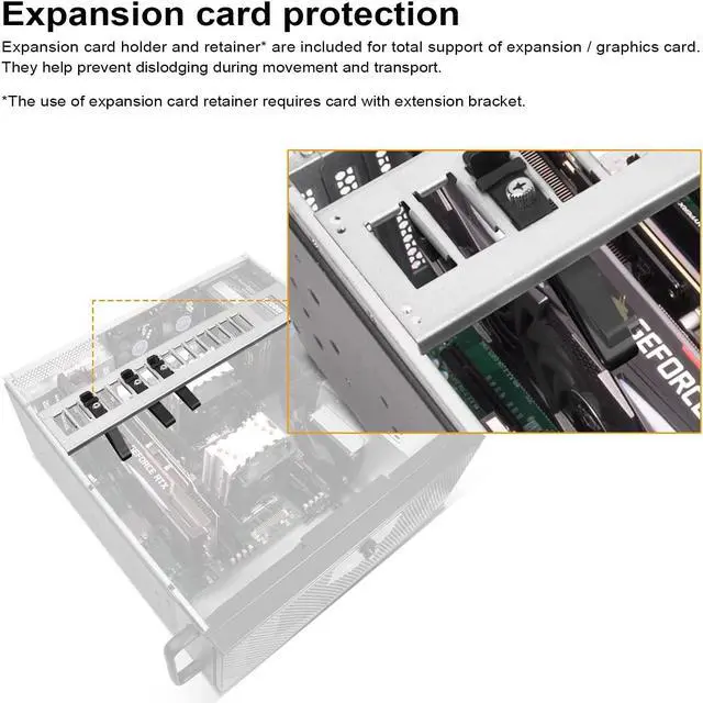Alt view image 6 of 7 - Silverstone RM42-502 4U rackmount Server Chassis with Liquid Cooling Compatibility RM42-502-x