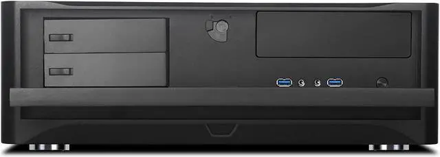 Alt view image 5 of 7 - SilverStone Technology HTPC Case with Aluminum Front Panel Micro-ATX, 2X Hot-Swap Drive Bays, 3x120mm Golf Bladed Fan, USB 3.0 X2 in Black GD06B-USA