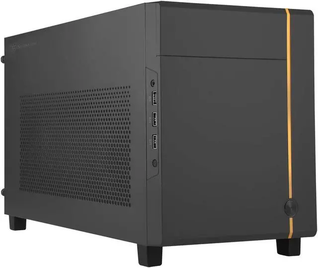 Alt view image 4 of 7 - SilverStone Technology SUGO 14, SG14, Black, Mini-ITX Cube Chassis, Supports 3 Slot Full Length GPUs / ATX PSU / 240mm AIO, 4 Removable Panels, SST-SG14B