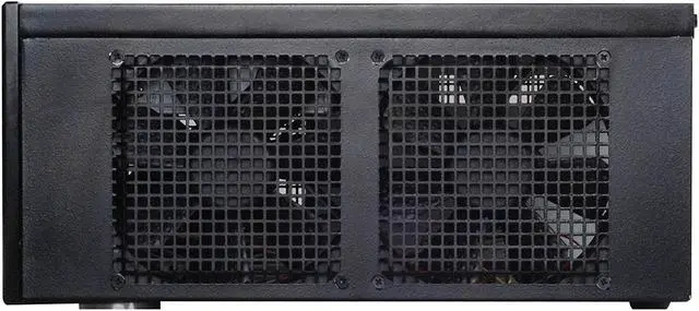 Alt view image 4 of 7 - SilverStone Technology Aluminum Front Panel and SECC Body Micro ATX HTPC Computer Case with 2X USB3.0 Front Ports Cases in Black GD04B-3.0-USA