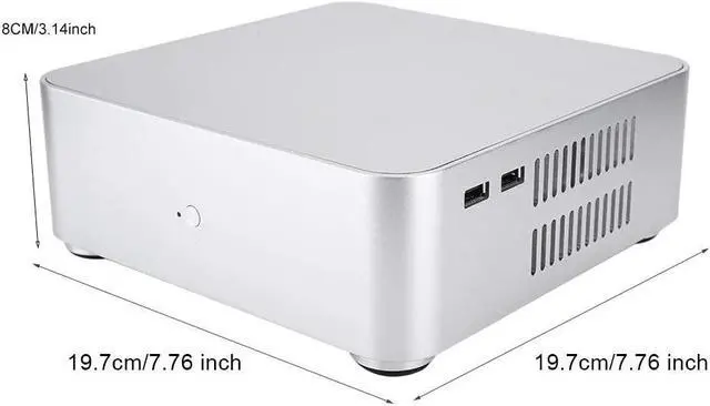 Alt view image 3 of 7 - Computer Case, Heat Dissipation Mini ITX Computer Case HTPC Case High Heat Dissipation Aluminum for Heat Dissipation for PC Computer Case