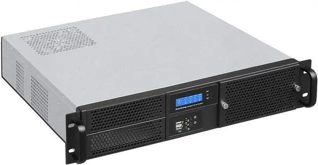 Main image of PLINKUSA RACKBUY 2U(Fan LCD)(2x5.25+2X 3.5)(Micro-ATX/Mini ITX)(14.96" Deep) Rackmount Chassi (NO Power Supply, No Rail,No System and Case Only) IPC-G2220S