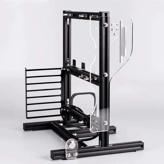 Main image of Gaming Computer Case Chassis, DIY ATX/M-ATX/ITX Open Chassis Vertical Overclocking Open Aluminum Frame Chassis Rack with Full Bare Heat Dissipation(black)