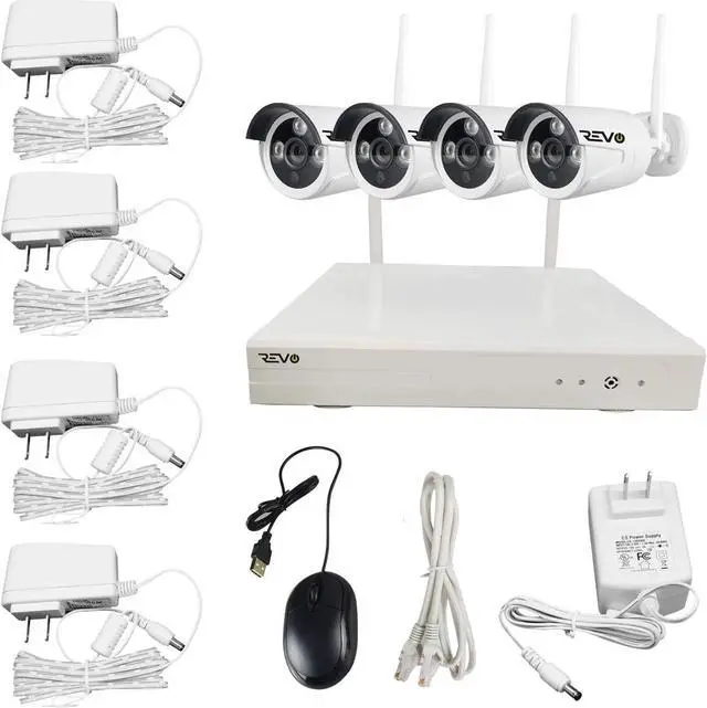 Alt view image 5 of 7 - Wireless 4 Ch. NVR Surveillance System with 4 HD Wireless Bullet Cameras