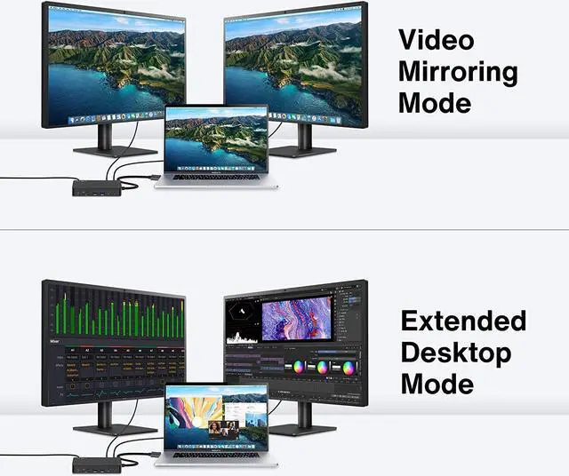 Alt view image 7 of 7 - iVANKY USB C Docking Station with 180W Power Adapter for MacBook Pro, 12-in-2 Triple 4K Display Powered Dock for MacBook Pro&Air with 2 HDMI, SD/TF, 6 USB 3.0 Ports, Gigabit Ethernet, 3.5mm Audio