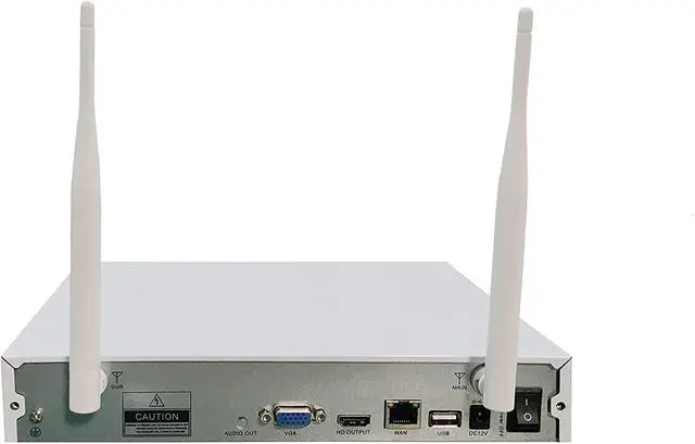 Alt view image 3 of 7 - Wireless 4 Ch. NVR Surveillance System with 4 HD Wireless Bullet Cameras