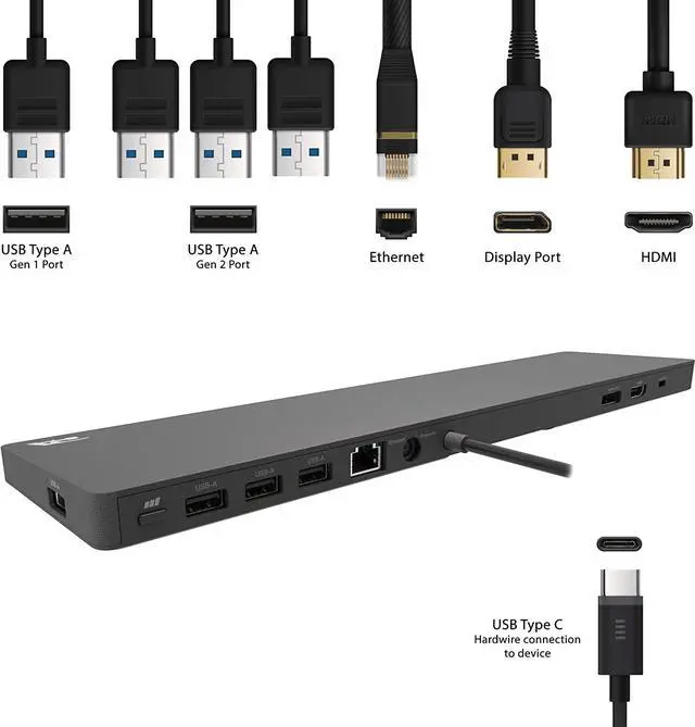 Alt view image 2 of 7 - Kensington SD4750P USB-C Docking Station for Windows, MacBook, Surface and Chromebooks – Dual 4K Video, 85W PD (K39105NA)