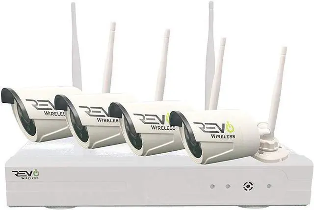 Main image of Wireless 4 Ch. NVR Surveillance System with 4 HD Wireless Bullet Cameras
