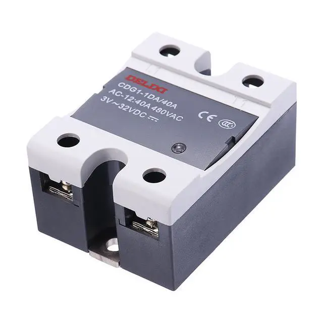 Alt view image 2 of 7 - DELIXI SSR 40A 480V AC Solid State Relay Input 3V~32VDC to AC Relay