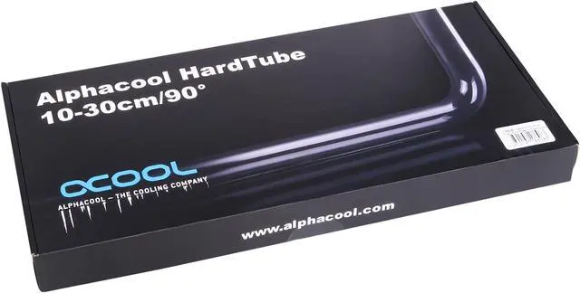 Alt view image 9 of 10 - Alphacool Brass HardTube 13mm OD 90 Degree Tubing (10/30cm), Chrome