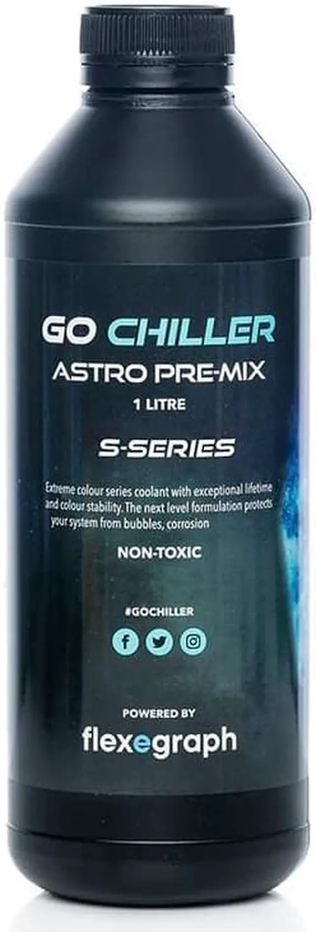 Main image of GO CHILLER Opaque Astro S-Series PC Coolant - Blue - 1 Liter (AST-1000-BOP)